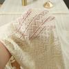1Pc Pastoral Style Lace Beige Tablecloth Cotton And Linen Table Cloth Hollow-Out Household Non-Slip Tablecloths Decor Home