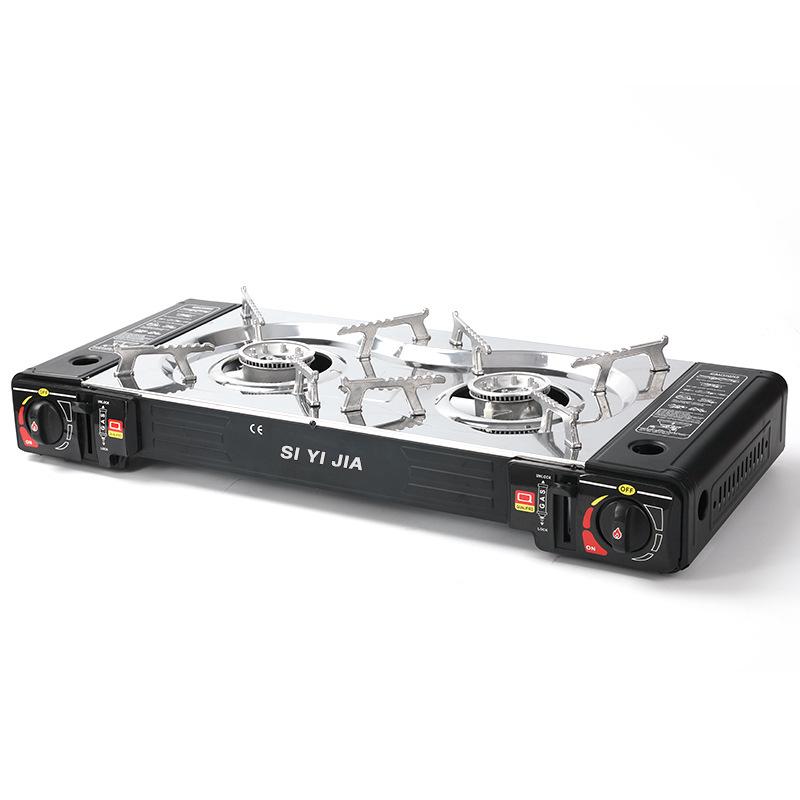 Doppelbrenner Tragbarer Gaskocher: Hochleistungs-Outdoor-Kochgeschirr