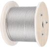 316 Stainless Steel Cable, 500FT Stainless Steel Wire Rope of 5/32 Inch Diameter and 1x19 Construction, 3300 LBS Breaking Strength Steel Cable for