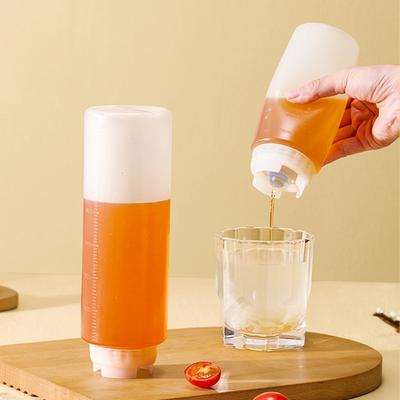 Umgedrehte Plastik-Quetschflaschen, Nachfüllbare Spitze Großer Ventilspender Würzsaucen-Quetschflasche