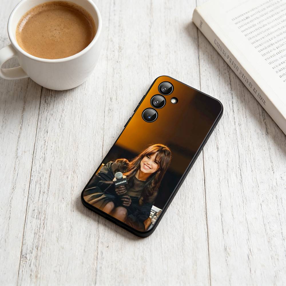 j-Jenna Ortega  Phone Case For Samsung Galaxy A73,A72,A71,A70,A53,A52,A51,Soft Silicone Black Cover