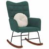 VidaXL Rocking Chair Dark Green Velvet, Chair, Lounge Chair, Relaxation Chair, Chaise Longue, Living Room Seat, 4016834