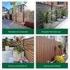 WPC Outdoor Garden Fence and Railing - Wood-Plastic Decking and Grille Panel
