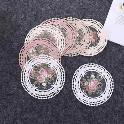 Graceful Table Mat Hollow Knit Design Dining Place