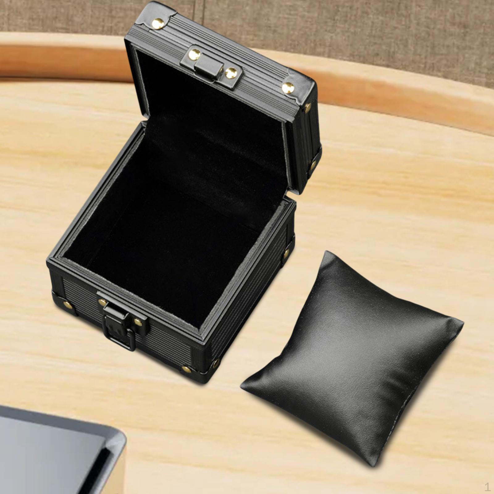 

Один годинник Ювелірна коробка Органайзер Чоловічий Багатофункціональний браслет Тримач Справа Наручний годинник Unclear Lid