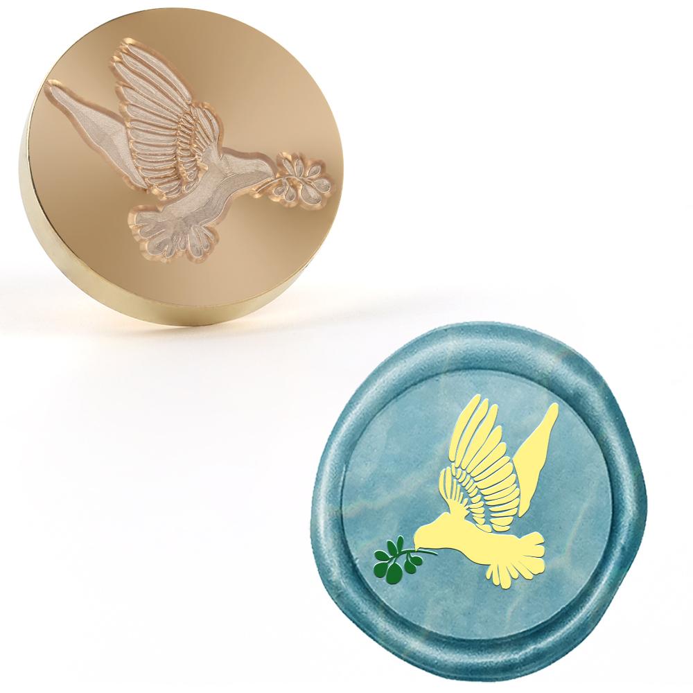 Birds Series Wax Seal Stamp Pigeon, Eagle, Owl, Crow Vintage Wax Seal Stamp Brass Heads for Wedding Envelope, Invitation Decorat