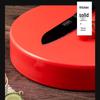 Red Anti-Mold Round PE Plastic Cutting Board, 40x6cm