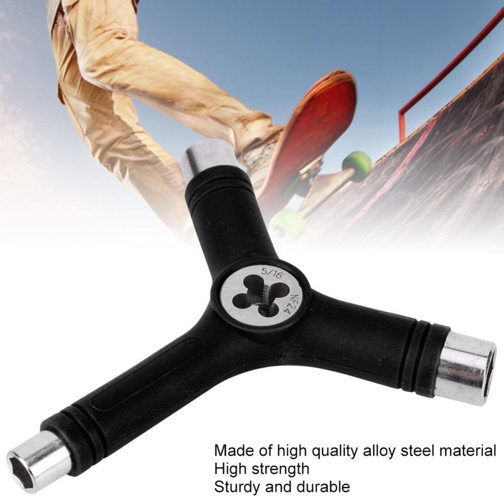 2 Stück Stahl Skate Wrench Fünf Funktionen Longboard Wrench Langlebiger Skateboard Wrench Für Longboard