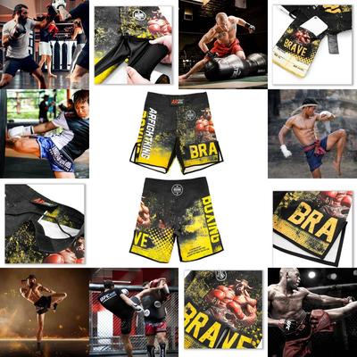 MMA Muay Thai Kickboxen Bull Boxing Shorts Kampfsport Training Strand Fitnessstudio