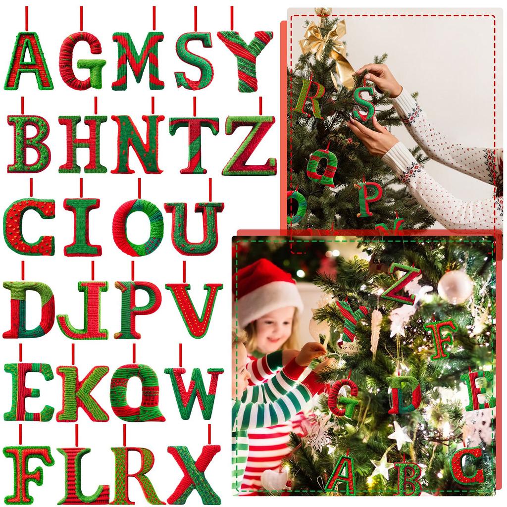 26 Letter,Christmas,Ornaments,Acrylic,1