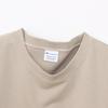 Champion Terry Short Sleeve Crew Neck Script TECH Sand Beige Women's Sweatshirt, Quick-Drying, Stretch, Logo, Weave® (CW-BS002),
