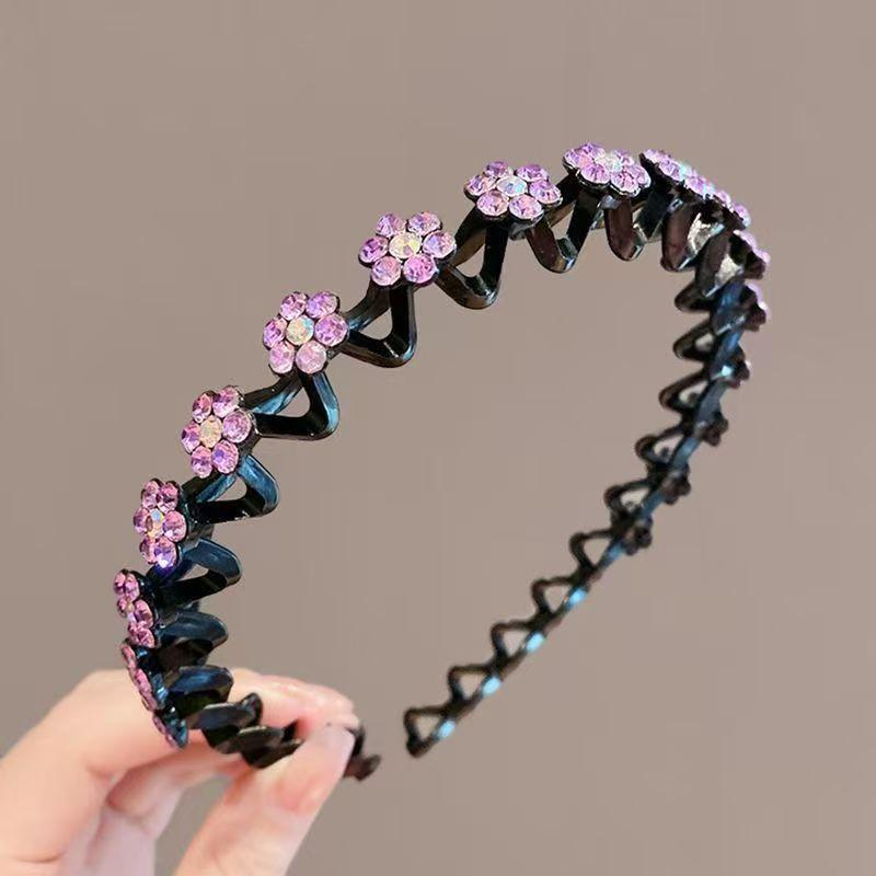

1 Pcs Pearl Headband Women Simple Retro Temperament Headband Hairpin Temperament Fairy Forest Super Fairy Headdress Pink