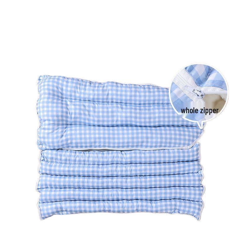 Warm Thickened Enclosed Pet Bed - Detachable, Washable Plaid for Cats & Dogs