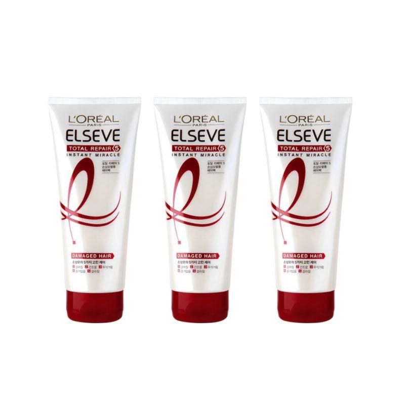 L oreal Elseve Total Repair 5 Instant Miracle Hair Pack 50ml*3ea / exp 2027.01