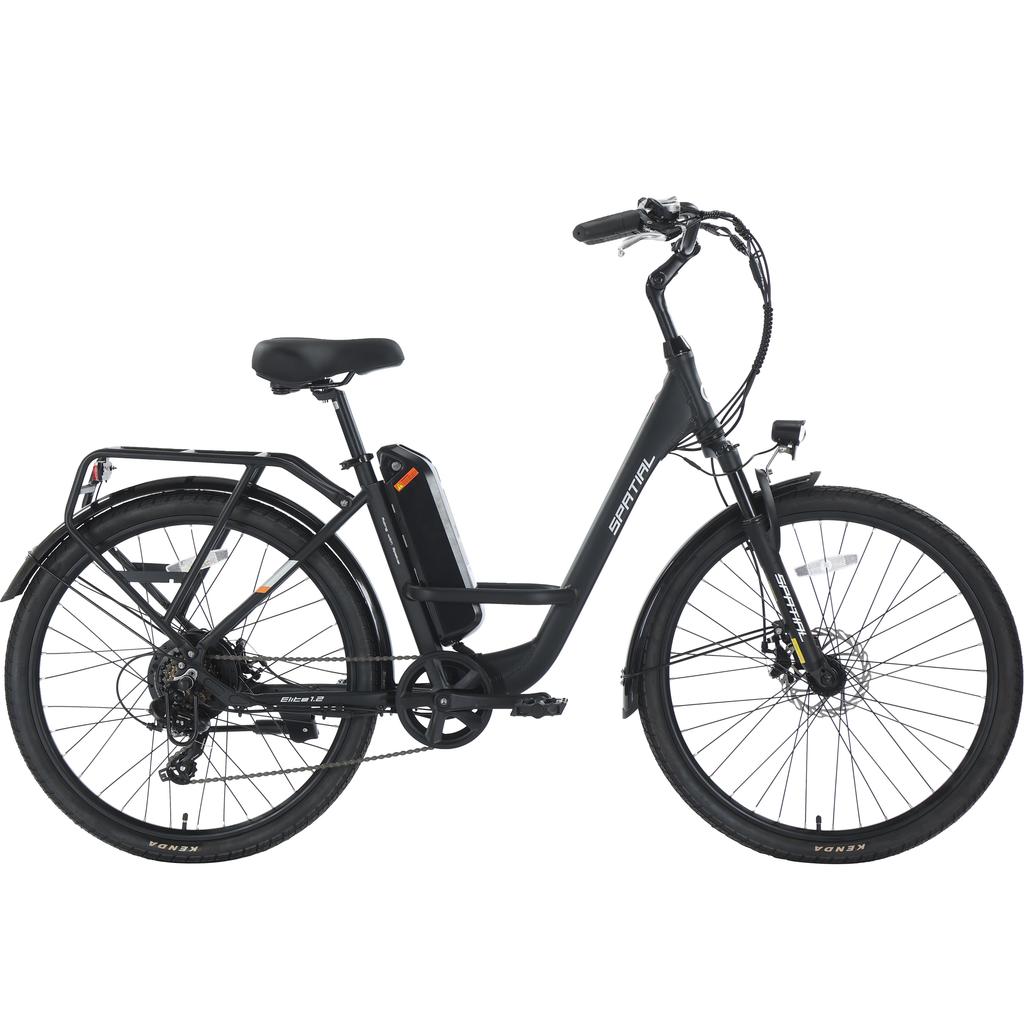 SPATIAL Elite Dames Multi-Terrain Elektrische Fiets Met Kinderzitje 250W Motor 36V13AH Batterij 26 Inch Wegbanden Elektrische Fiets Buiten Rijden E-Bike