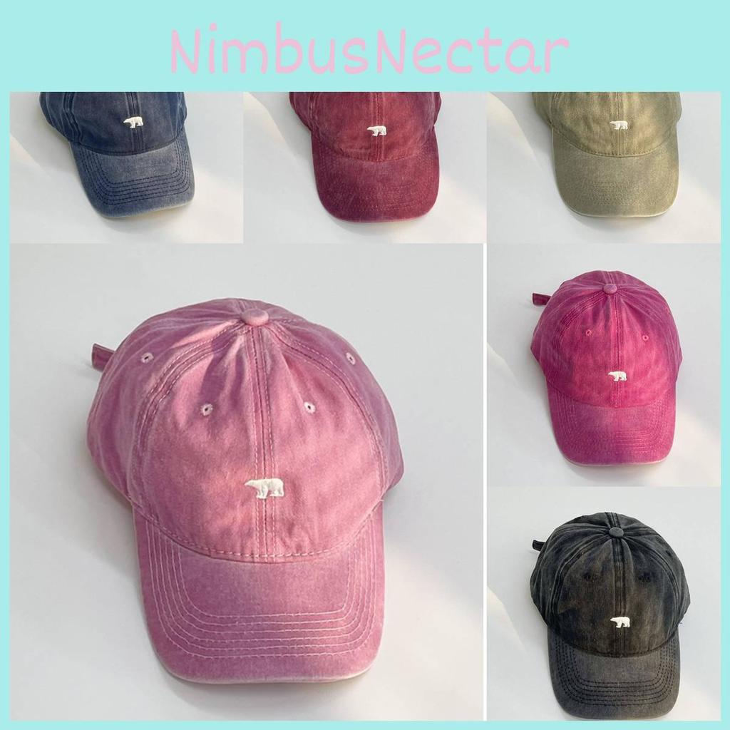 Chic Retro Pink Washed Cotton Duckbill Cap With Embroidery Perfect For Spring And Summer Outdoor Activities