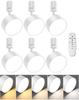 TuyuBEE Stufenlos dimmbarer und farbtemperaturverstellbarer Schienenstrahler mit Fernbedienung, Diffuses Licht, Integrierte LED-Beleuchtung, 15W (Equi