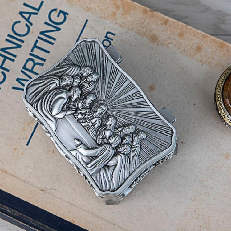Catholic Christian Jewelry Box Waterproof Dust-proof Desktop Organizer for Case