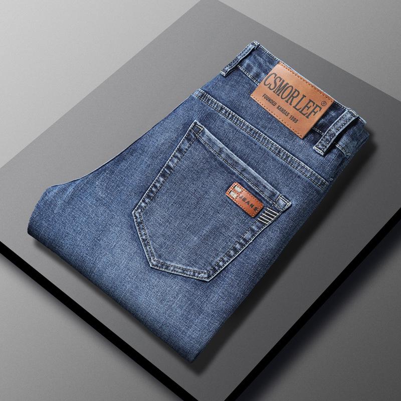 CSMOR LEE Herren Retro Slim Straight Elastische Jeans - Frühling & Herbst Kollektion