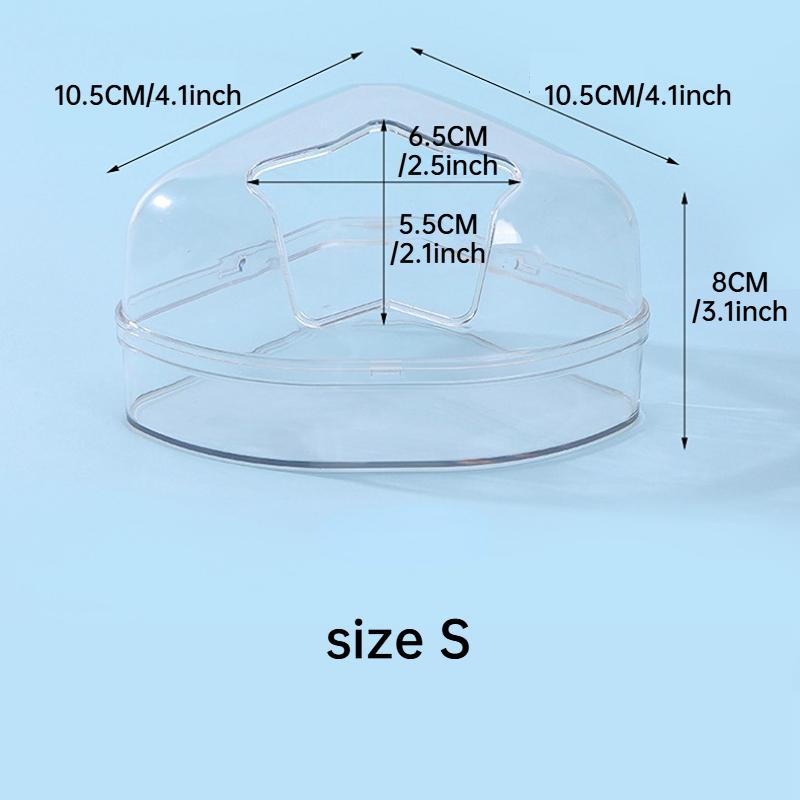Hamster Sand Bath Container Transparent Hamster Toilet Dust Bust Accessories for Small Animals Hamster Bathtub Sand Bath Box
