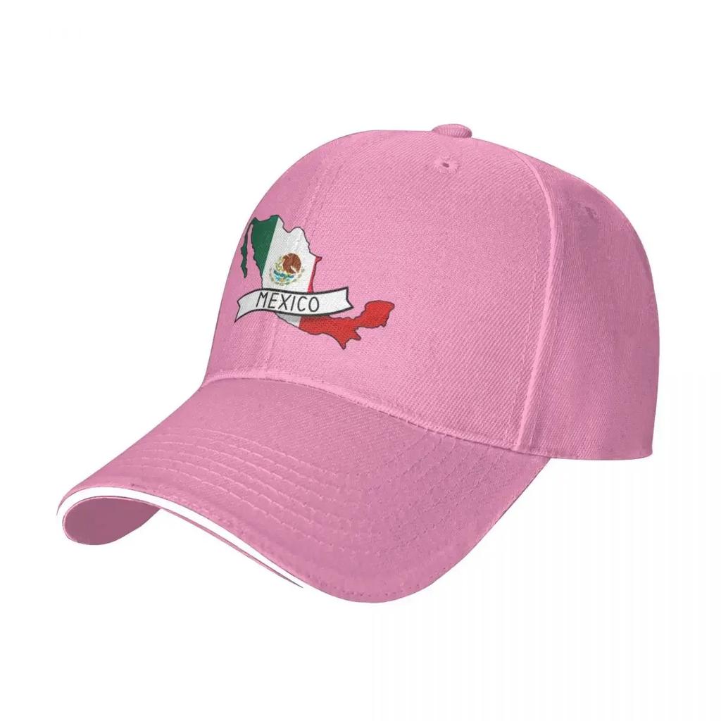 Mexico Flag Map Hiking Baseball Caps For Womens Printing Female Beach Coquette Hat Hip Hop Trucker Cap