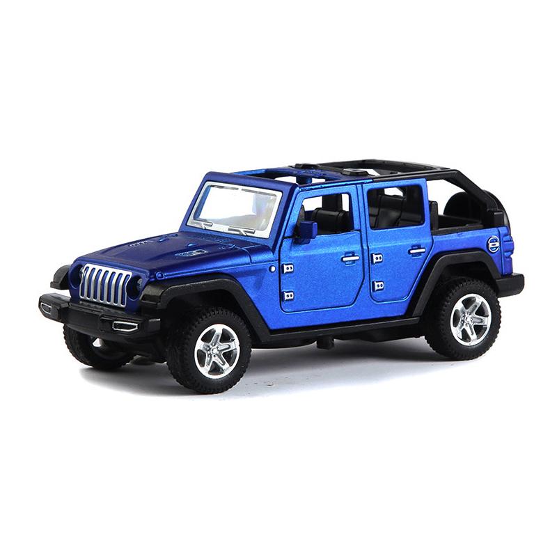 1/36 Scale Alloy JEEPS Wrangler Car Model Simulation Off-road Vehicle Pull Back Car Decoration Ornaments Collection Toys For Children
