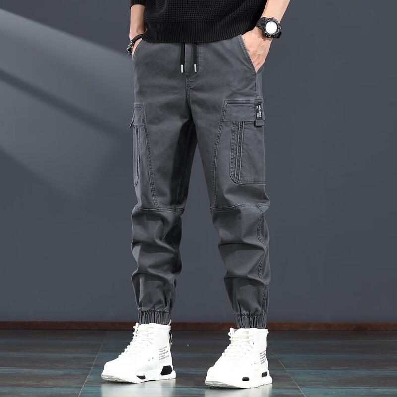 Men's American Retro Loose Fit Cargo Jogger Pants