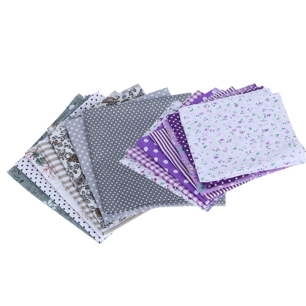 25x25cm 14Pcs Various Beautiful Printed Pattern Cotton Cloth Sewing Fabric DIY Material