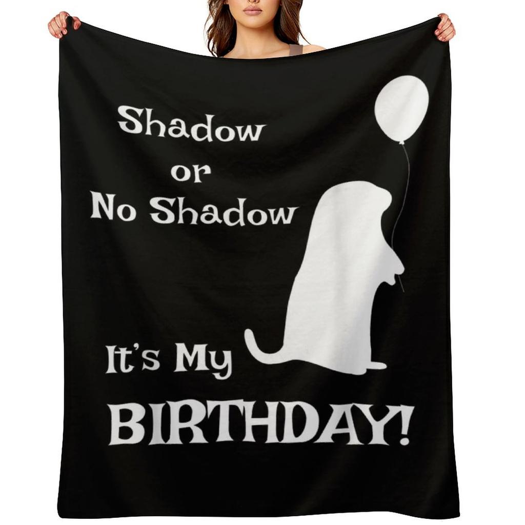 Groundhog Day Birthday Shirt Perfect February 2nd Gift Tee Born On February 2nd Groundhog Shirts Happy Throw Blanket
