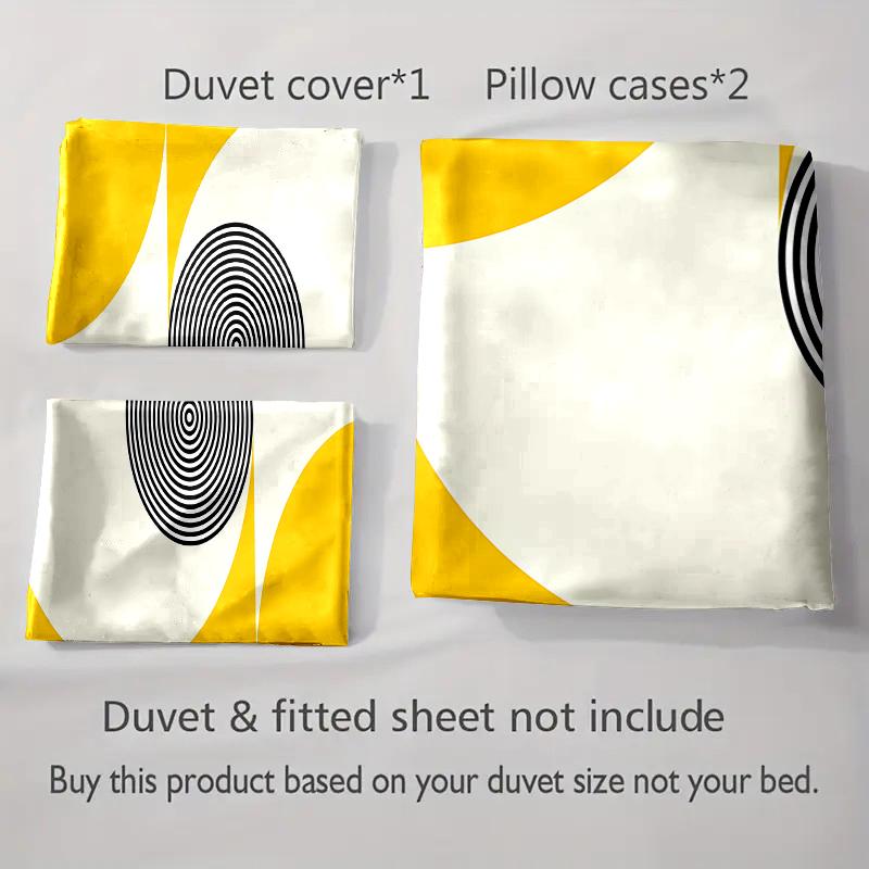 Spiralförmige konzentrische Kreise Bettwäsche Bettbezug-Sets Bettbezüge Kissenbezüge Geschenke (1 * Bettbezug 2 * Kissenbezüge, ohne Bettdecke)