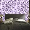 Heart Wallpaper White, Purple, Lavender and Light Gray 50x1000