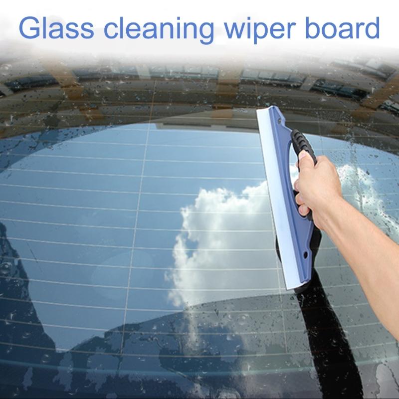 Soft Silicone Car Window Hand Squeegee Nonscratch Auto Glass Water Wiper Drying Scraping Cleaner Scraper Tool