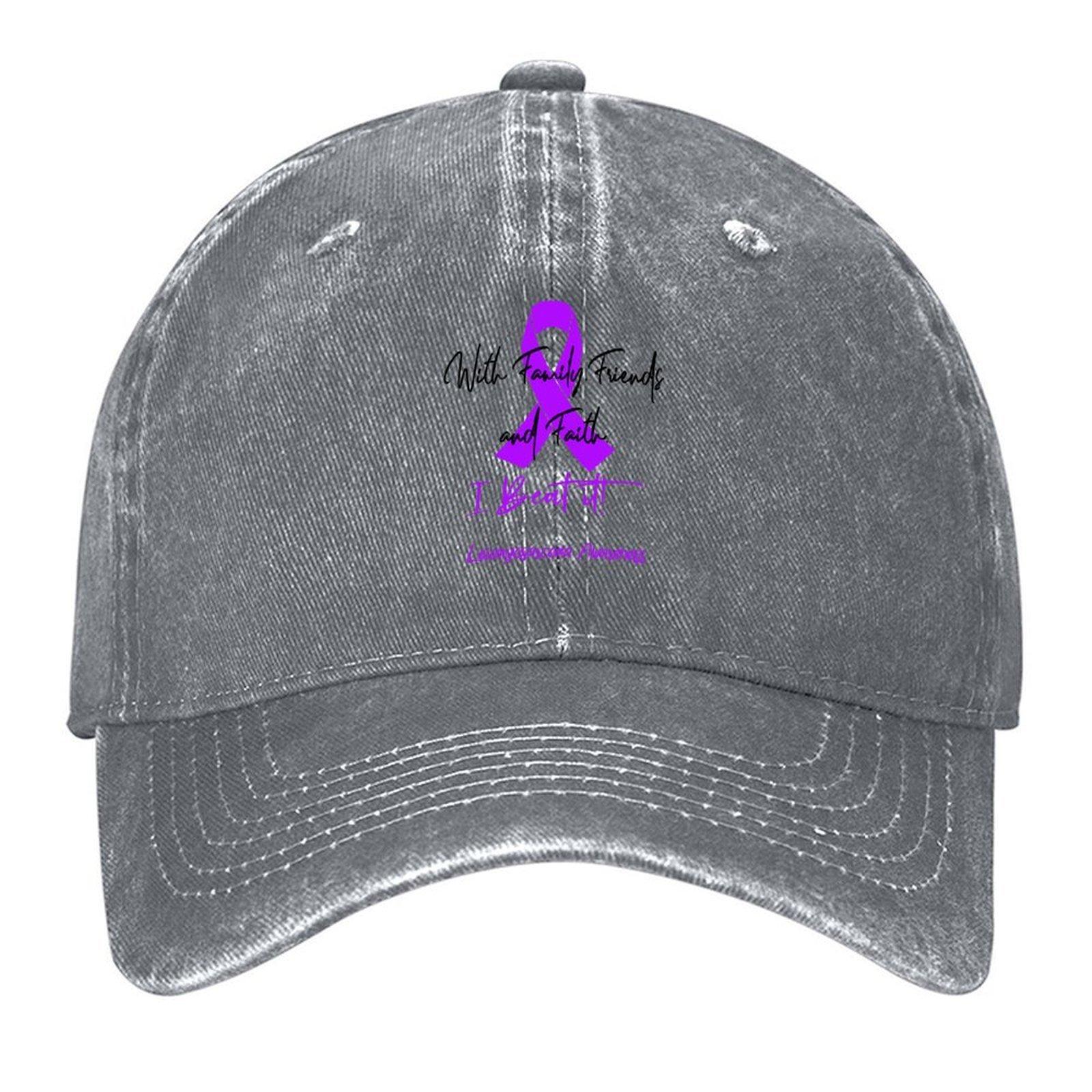 

2026 Leiomyosarcoma Warrior - With Family, Friends, And Faith - I BEAT IT! Baseball Cap Cute New In Hat Sun Hats For Women Men s