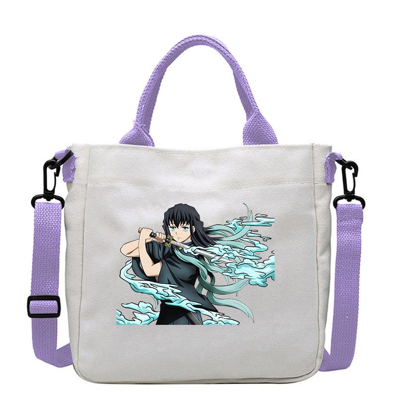 Japanische Cartoon-Comics Demon Slayer: Kimetsu no Yaiba - Muichiro Tokito Bedruckte Canvas-Tasche 7547