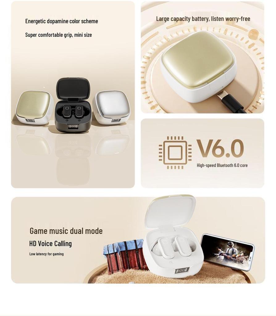 Bluetooth Earbuds SK42: Ultra-Small, Short-Handle, High-Quality Sound, Long Battery Life Bestseller.