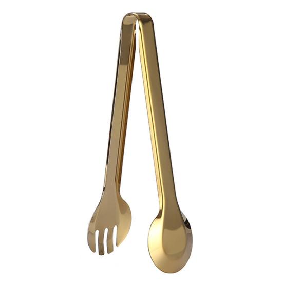 Stainless Steel Serving Tongs, Non-slip Food Tongs, Heavy Duty Bread Salad Clips for Buffet, Ice Cube Sugar Tongs for B