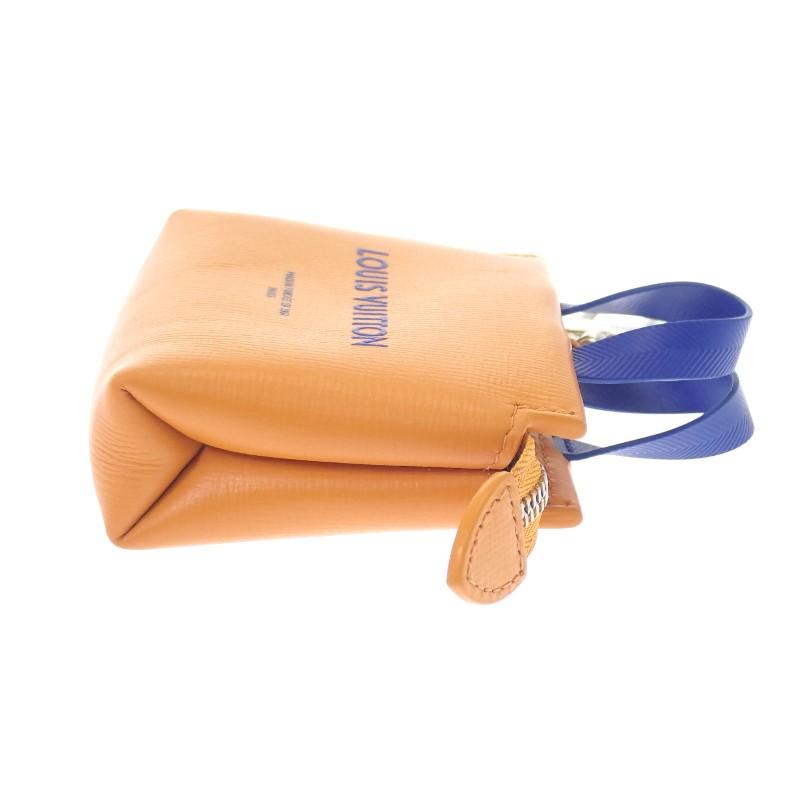 LOUIS VUITTON  M02699 Bag charm Orange/Navy leather Women