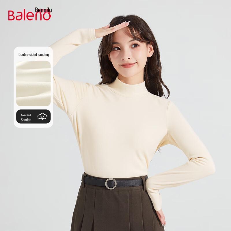 Baleno Women s Semi-High Neck Long-Sleeve Top M