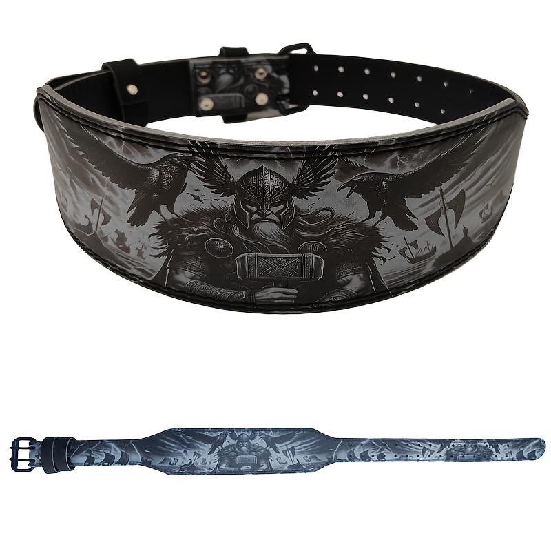 Ceinture de musculation pour la salle de sport, Ceinture de powerlifting style mythologie, Ceinture de fitness en PU pour hommes et femmes, Support lombaire pour l'entraînement de force en salle de sport