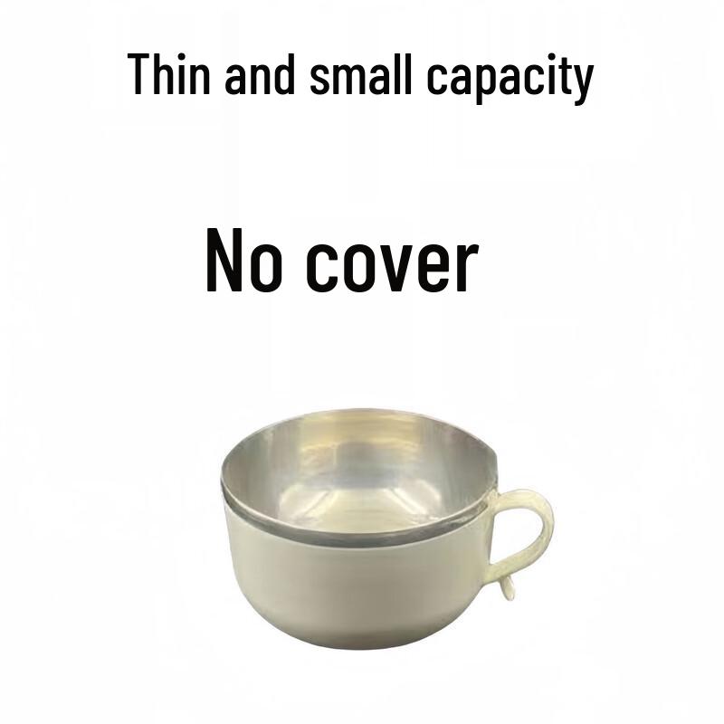 

ZISIZ Thickened Stainless Steel Instant Noodle Bowl with Lid
