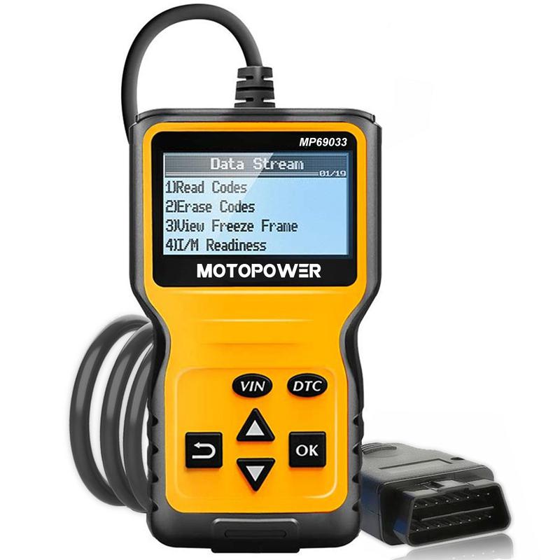 MOTOPOWER MP69033 OBD2-Scanner Universeller Motorfehlercode-Leser für Autos, CAN-Diagnose-Scan-Tool für alle Autos mit OBD II-Protokoll