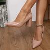 Fashion High-heeled Shoes for Women Zapatos Para Mujer 2025 Women's Pointed Shallow Mouth Shoes Fashion Chunky Heels Shoes Plus Size 43