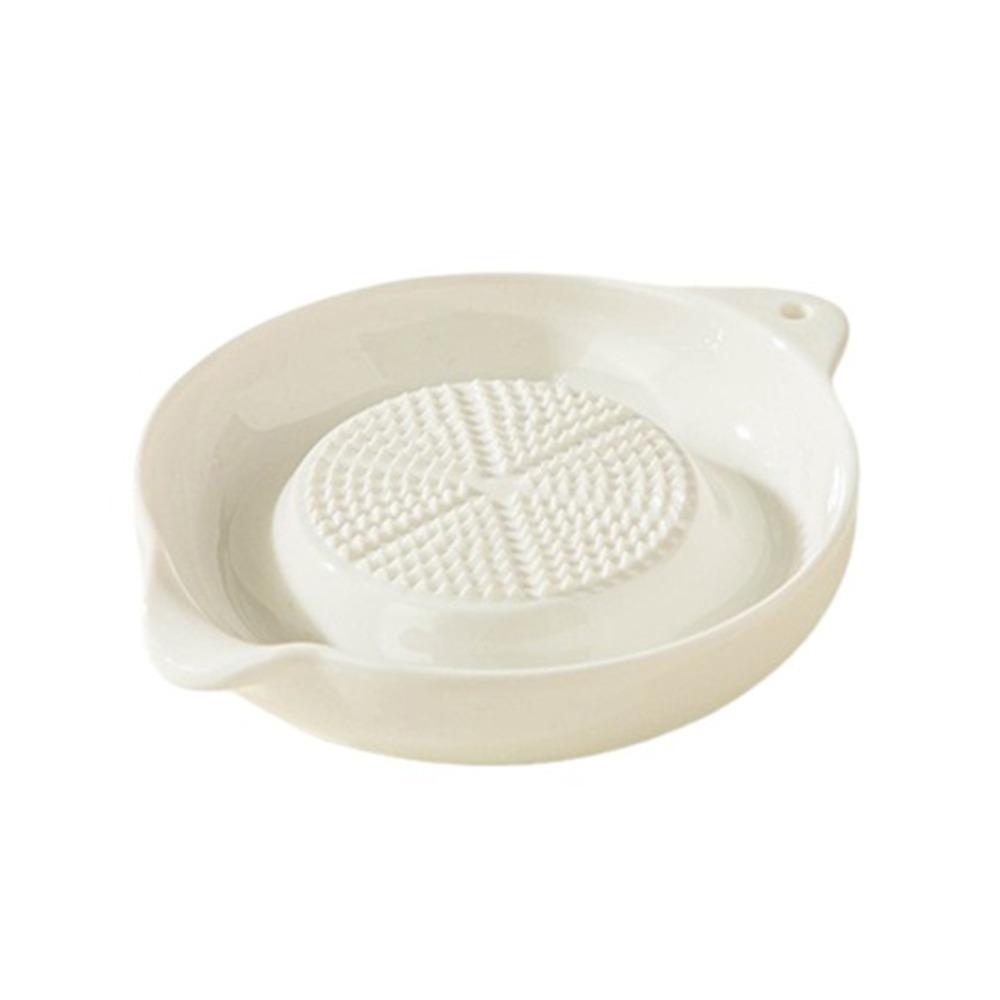 Manual Ceramic Ginger Grater Flow Guide Port Hand Grinder Garlic Masher Vegetables Grinding