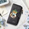 Summer Skull Print Long Wallet for Daily Use Fashion Portable Card Holder Casual Purse