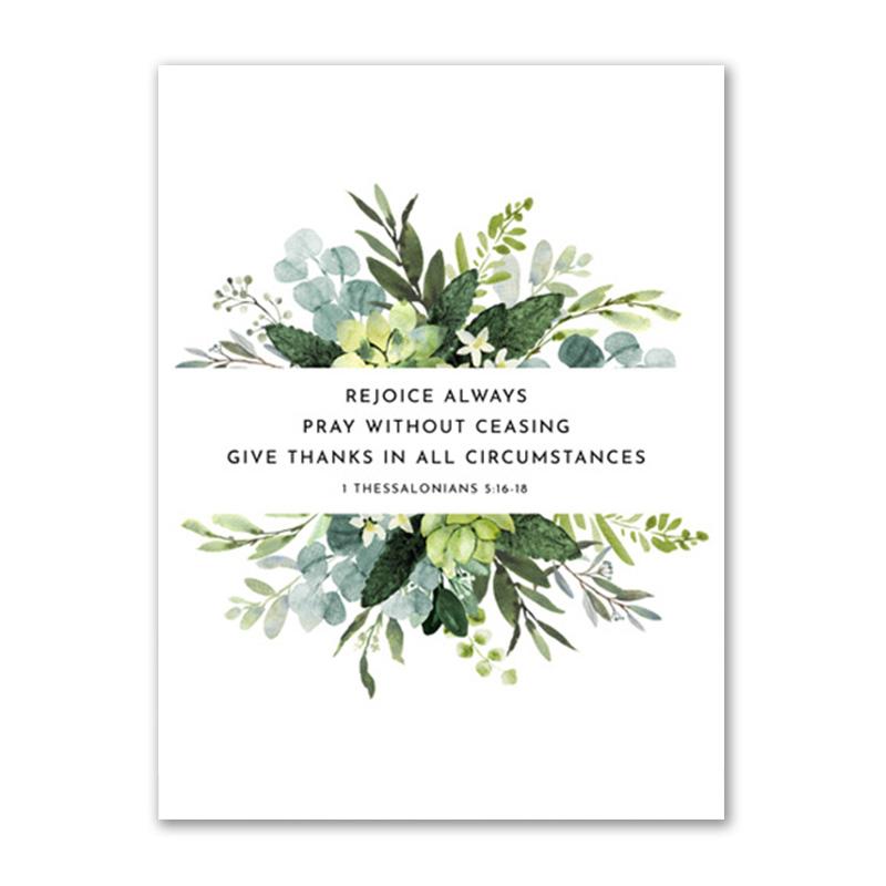 Kwiatowe plakaty akwarela ścienna drukowany obraz werset biblijny płótno sztuka chrześcijańska bóg cytat obraz na płótnie obraz pokój dziecięcy Home Decor