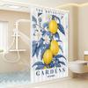 Mediterranean Lemon Cartoon Shower Curtain - Water-Repellent And Leak-Resistant, Mold And Mildew Resistant For