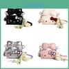 Hello Kitty Cartoon Mini Mädchen Umhängetasche Aus Wasserdichtem PU-Material Für Den Täglichen Gebrauch