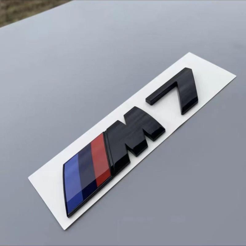 BBKI7 3D Emblem Car Fender Side Rear Trunk Badge M Logo Sticker Number Decal For BMW M1 M2 M3 M4 M5 M6 M7 Performance Auto Accessories