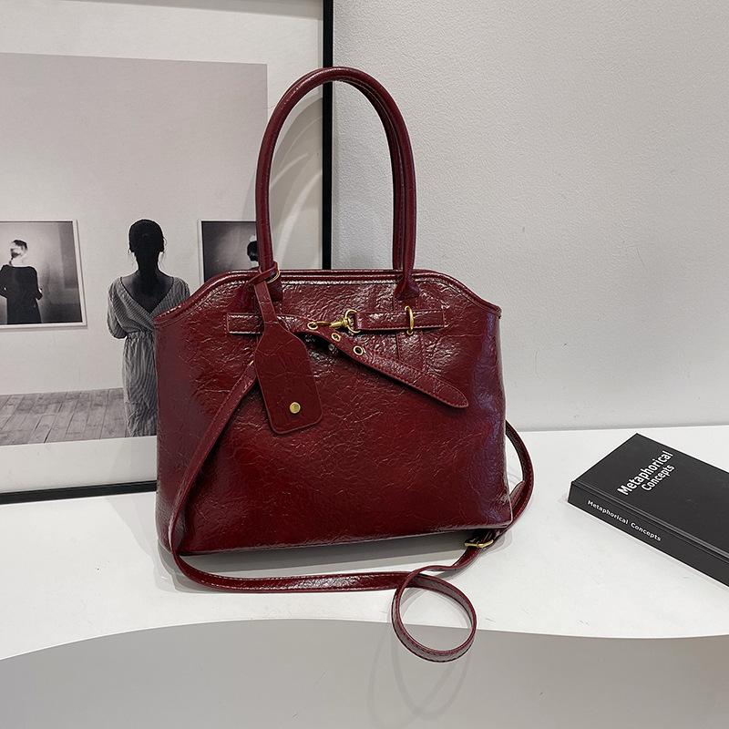 

Portable fashion casual tote bag women s Korean version trendy versatile shoulder bag 2024 autumn and winter high-end women s bag