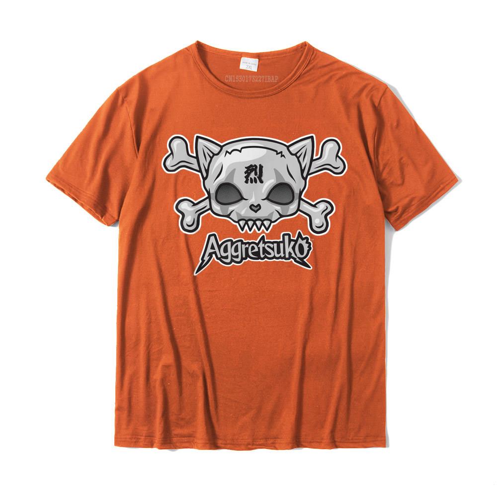 Aggretsuko Skull And Crossbones Tee Shirt Cotton Tops Shirts Funny Funky Normal Top TShirts Happy New Year